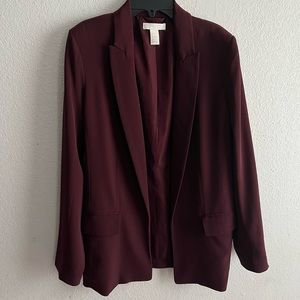 H&M Burgundy Blazer